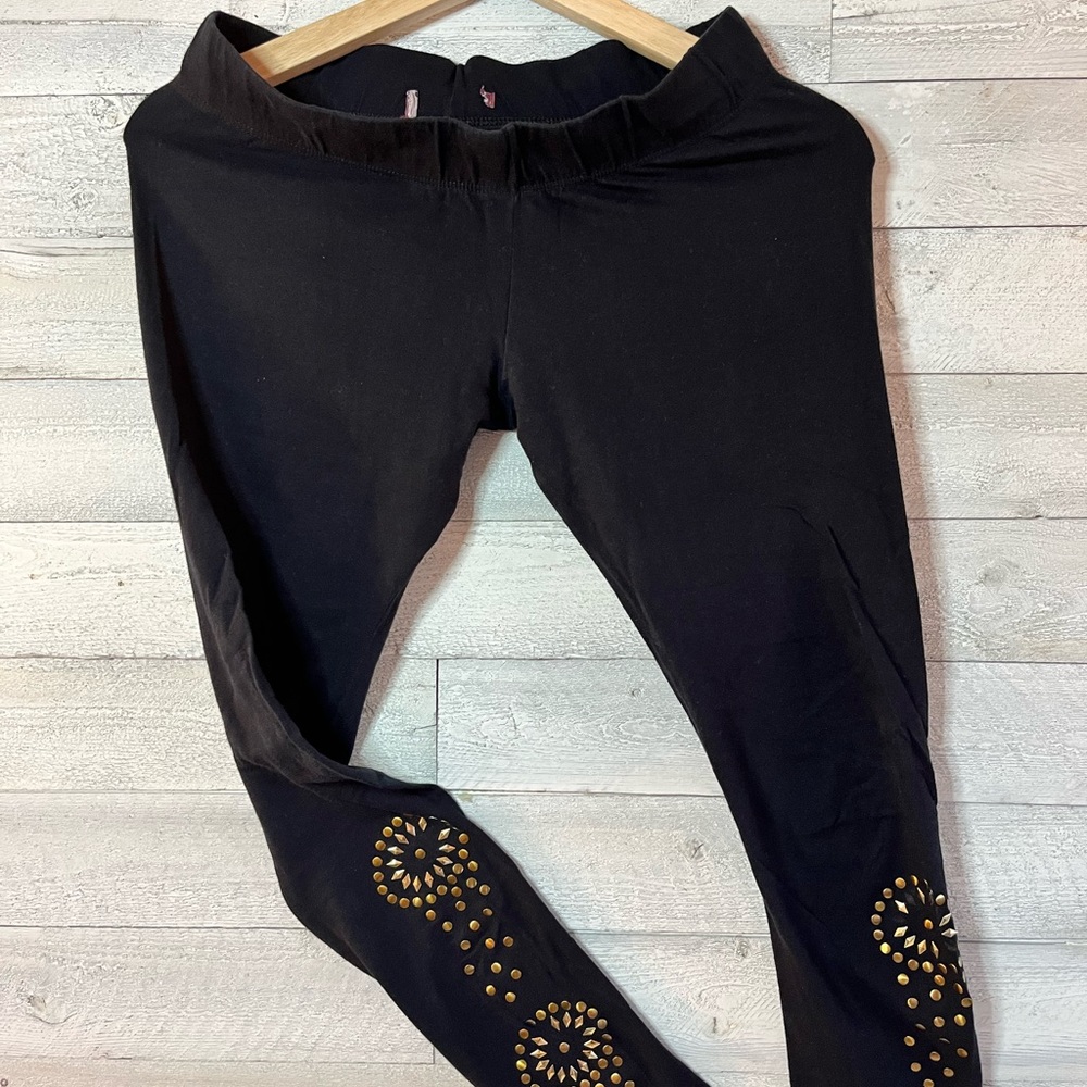 Legging black, small with details in golden